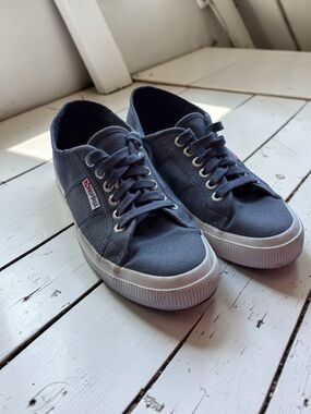 Superga 2750 Cotu Classic Sneakers Blue Canvas Women’s Size 7.5